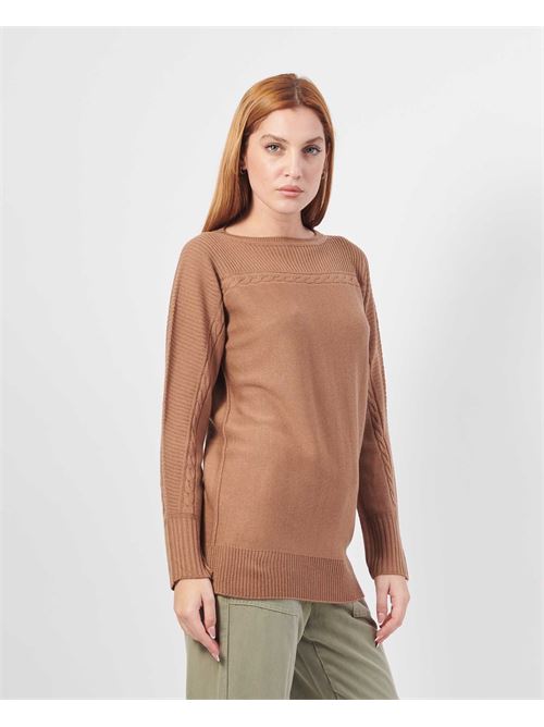 Corte dei Gonzaga women's sweater with woven workmanship CORTE DEI GONZAGA | CEA030FJ